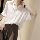 シャツ レディース ゆるカットソー ロングT シフォンブラウス 大きなサイズ | shoppinggo | 詳細画像4 