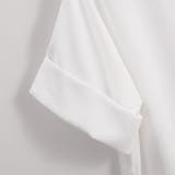 シャツ レディース ゆるカットソー ロングT シフォンブラウス 大きなサイズ | shoppinggo | 詳細画像11 