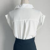 vネックブラウス スキッパーブラウス オフィス | shoppinggo | 詳細画像5 