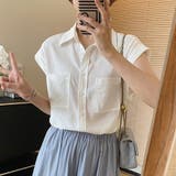 vネックブラウス スキッパーブラウス オフィス | shoppinggo | 詳細画像8 