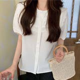 ブラウス ノーカラー レディース | shoppinggo | 詳細画像3 