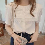 ホワイト | ブラウス ノーカラー レディース | shoppinggo