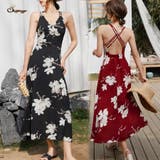 キャミワンピース 花柄 バックオープン | shoppinggo | 詳細画像1 