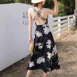 キャミワンピース 花柄 バックオープン | shoppinggo | 詳細画像9 