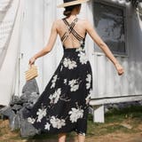 キャミワンピース 花柄 バックオープン | shoppinggo | 詳細画像12 