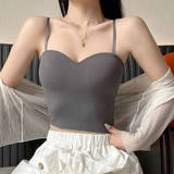 グレー | 背中あき キャミソール ショート丈 | shoppinggo