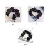 ヘアゴム リボンシュシュ 金属ビジュー | shoppinggo | 詳細画像2 