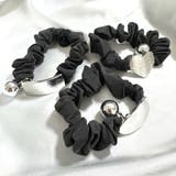 ヘアゴム リボンシュシュ 金属ビジュー | shoppinggo | 詳細画像3 