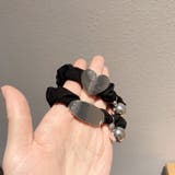 ヘアゴム リボンシュシュ 金属ビジュー | shoppinggo | 詳細画像6 