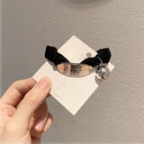 ヘアゴム リボンシュシュ 金属ビジュー | shoppinggo | 詳細画像7 