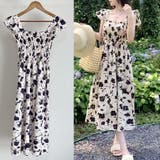 ワンピース 花柄 スクエアネック | shoppinggo | 詳細画像8 