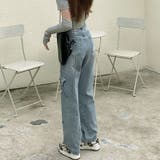 デニムパンツ レディース ハイウエスト | shoppinggo | 詳細画像9 