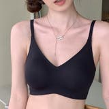 ブラック | ブラジャー シームレス ハーフカップ | shoppinggo