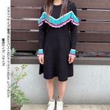 ニットワンピース レディース ラウンドネック | shoppinggo | 詳細画像3 