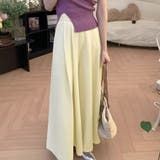 ベージュ | ワイドパンツ ガウチョパンツ ハイウエスト | shoppinggo