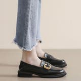 ブラック | ローファーパンプス レディース 厚底 | shoppinggo