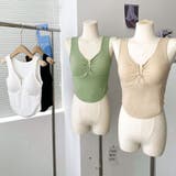 夏服 カップ付きキャミソールトップ ブラ | shoppinggo | 詳細画像3 