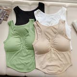 夏服 カップ付きキャミソールトップ ブラ | shoppinggo | 詳細画像7 