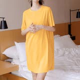 イエロー | ルームウェア ワンピース 薄手 | shoppinggo