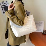 ホワイト | トートバッグ 大容量 チェーンバッグ | shoppinggo