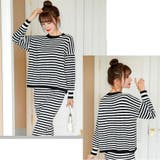 ニットセットアップ レディース ボーダー | shoppinggo | 詳細画像8 