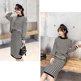 ニットセットアップ レディース ボーダー | shoppinggo | 詳細画像11 