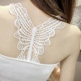 キャミソール リブ バック蝶々デザイン | shoppinggo | 詳細画像4 