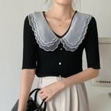 ブラック | 夏服 サマーニット 半袖 | shoppinggo