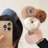 モコモコ ヘアアクセサリー ヘアワイヤーポニー | shoppinggo | 詳細画像8 