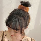 キャメル | モコモコ ヘアアクセサリー ヘアワイヤーポニー | shoppinggo