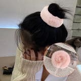 ピンク | モコモコ ヘアアクセサリー ヘアワイヤーポニー | shoppinggo