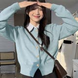 シャツレイヤード 長袖ニットセーター 襟付き | shoppinggo | 詳細画像14 