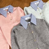 シャツレイヤード 長袖ニットセーター 襟付き | shoppinggo | 詳細画像20 