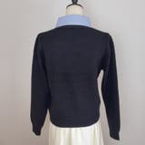 シャツレイヤード 長袖ニットセーター 襟付き | shoppinggo | 詳細画像49 