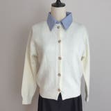 シャツレイヤード 長袖ニットセーター 襟付き | shoppinggo | 詳細画像50 