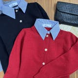 シャツレイヤード 長袖ニットセーター 襟付き | shoppinggo | 詳細画像27 