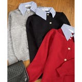 シャツレイヤード 長袖ニットセーター 襟付き | shoppinggo | 詳細画像28 