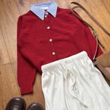 シャツレイヤード 長袖ニットセーター 襟付き | shoppinggo | 詳細画像29 