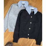 シャツレイヤード 長袖ニットセーター 襟付き | shoppinggo | 詳細画像30 