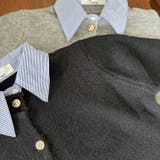 シャツレイヤード 長袖ニットセーター 襟付き | shoppinggo | 詳細画像31 