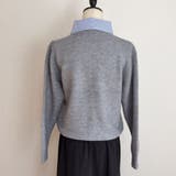 シャツレイヤード 長袖ニットセーター 襟付き | shoppinggo | 詳細画像55 