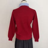 シャツレイヤード 長袖ニットセーター 襟付き | shoppinggo | 詳細画像43 