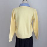 シャツレイヤード 長袖ニットセーター 襟付き | shoppinggo | 詳細画像46 