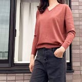 Ｖネックニットソー ニットセーター カジュアルトップス秋冬新作 | shoppinggo | 詳細画像28 