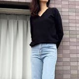 Ｖネックニットソー ニットセーター カジュアルトップス秋冬新作 | shoppinggo | 詳細画像30 