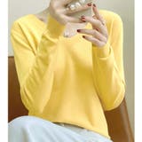 イエロー | Ｖネックニットソー ニットセーター カジュアルトップス秋冬新作 | shoppinggo
