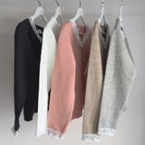 ニットトップス レース切り替え レディース | shoppinggo | 詳細画像3 