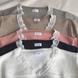 ニットトップス レース切り替え レディース | shoppinggo | 詳細画像6 