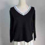 ニットトップス レース切り替え レディース | shoppinggo | 詳細画像9 