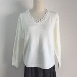 ニットトップス レース切り替え レディース | shoppinggo | 詳細画像17 